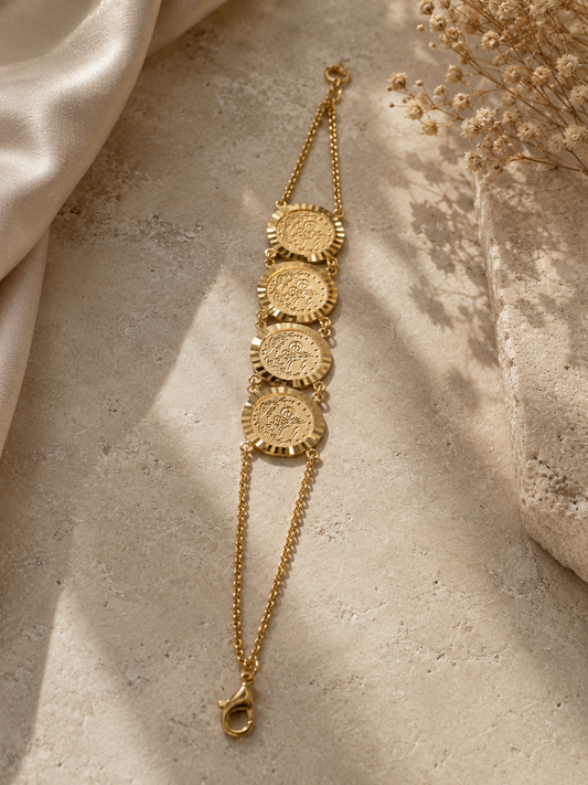 Armband met Ottomaanse goudmunten