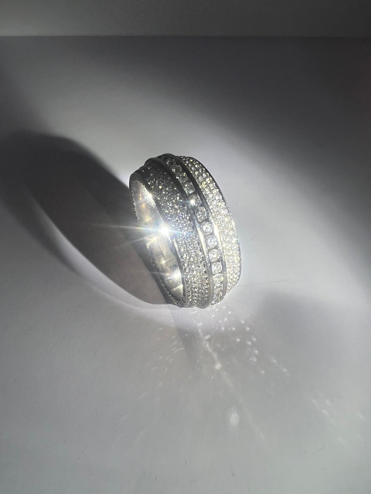 Multi-row eternity ring
