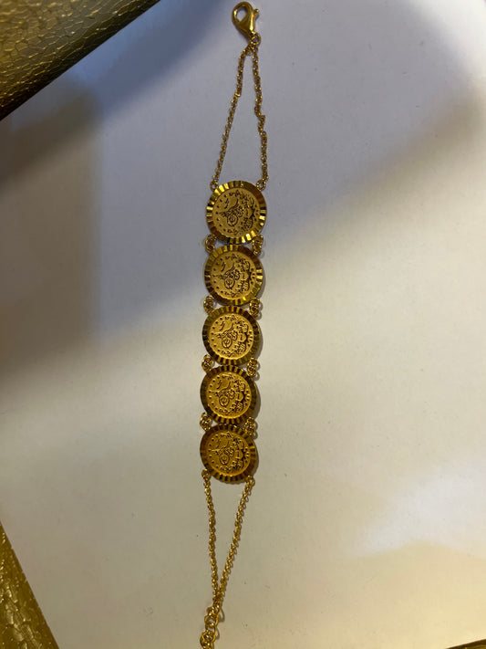 Armband met Ottomaanse goudmunten